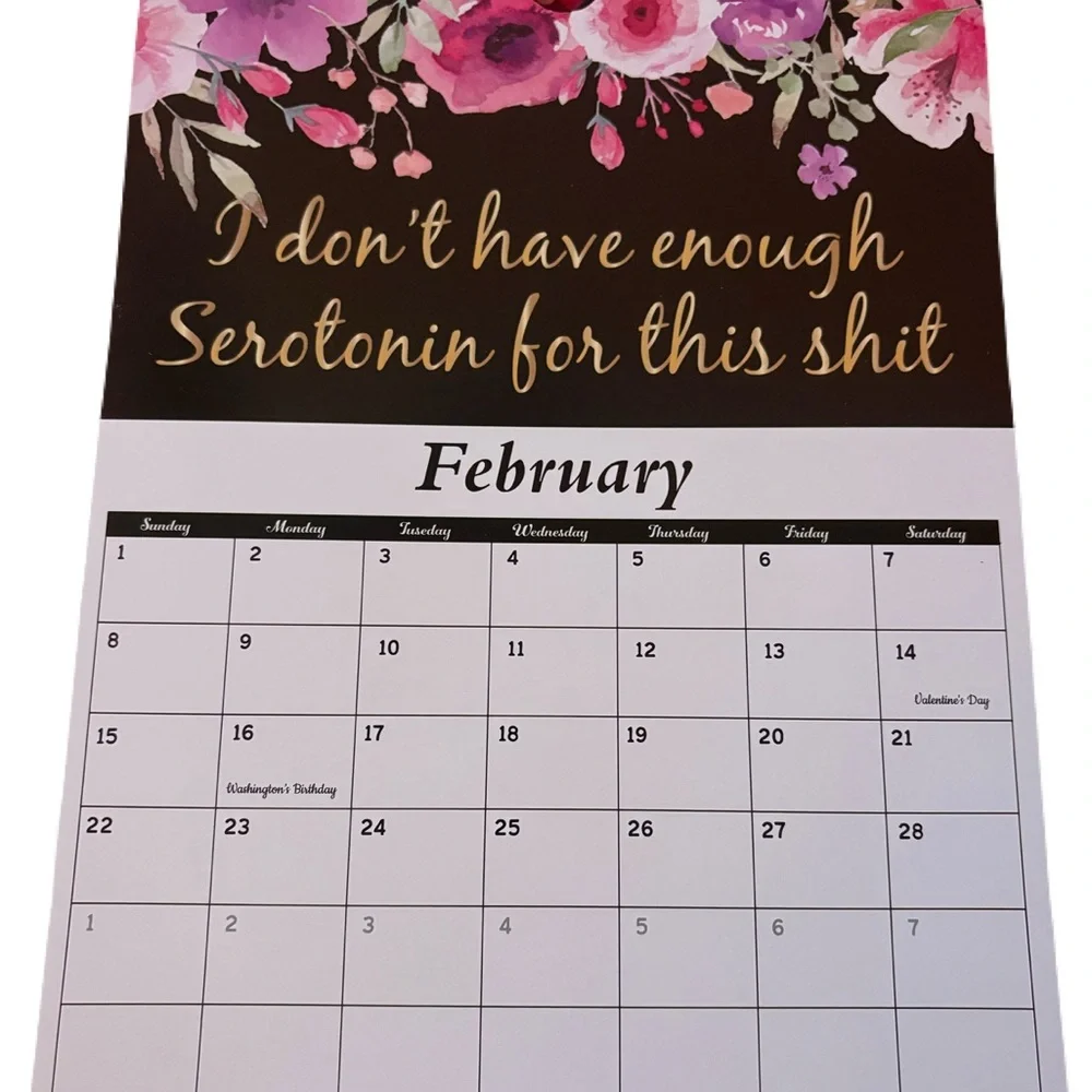 2026 Floral “Fu-ck It” Calendar - Hilarious Quotes & Sassy Vibes